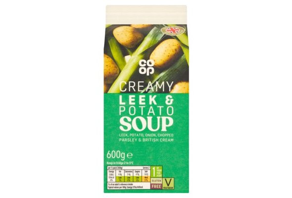 Co-op Creamy Leek & Potato Soup 600g