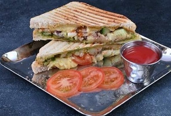 Vegetable Cheese Grilled Sandwich