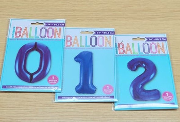 Number Balloon Blue