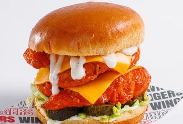 The Hot Buffalo Double Burger