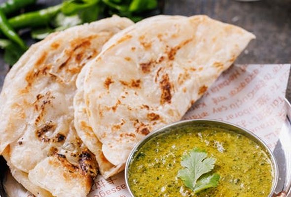 Lassi Saag and Paratha