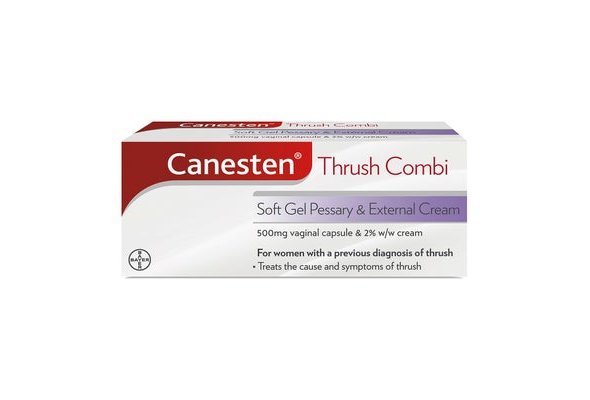 Canesten Thrush Combi Soft Gel Pessary & External Cream 500mg Vaginal Capsule / 2% W/W Cream