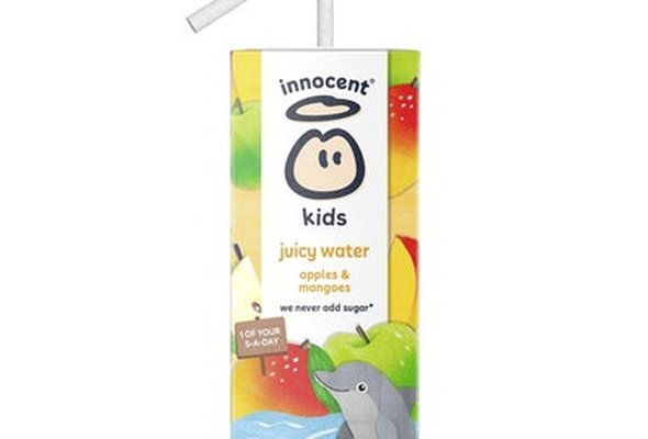 innocent kids juicy water apples & mangoes