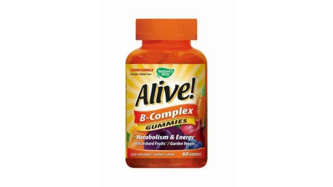 Nature's Way Alive Vitamin B-Complex Metabolism & Energy Support Gummies Cherry Flavor 60 per pack