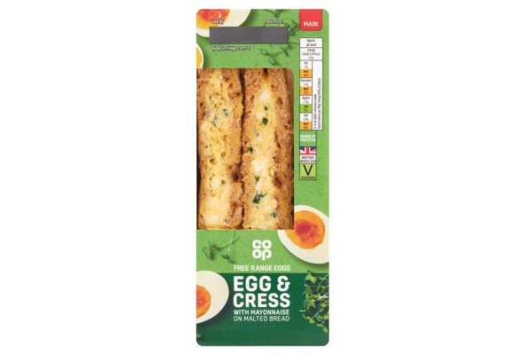 Co-op Classic Egg & Cress Sandwich