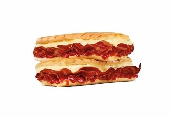 Stacked Turkey Rashers & Cheese Toastie - 6 Inch