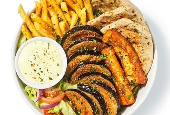 Panko Aubergine Plate