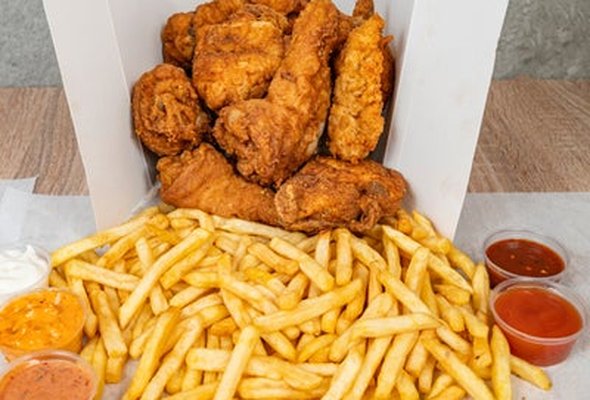 Deal 12 - 12 Pc Chicken 4 Reg Fries