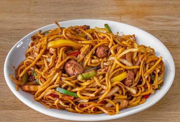 Soya Tandoori Chicken Noodles