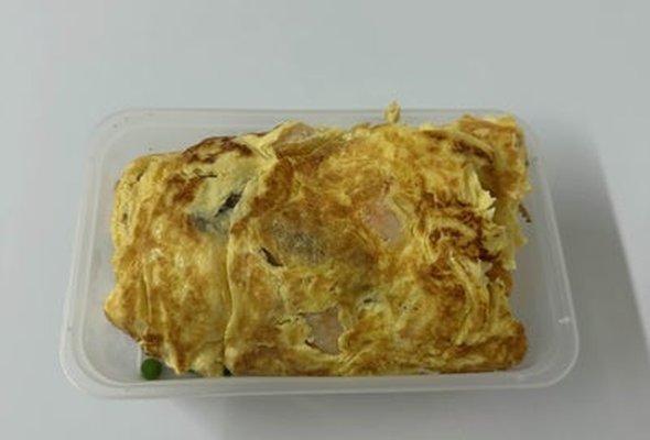 King Prawn Omelettes with Chips