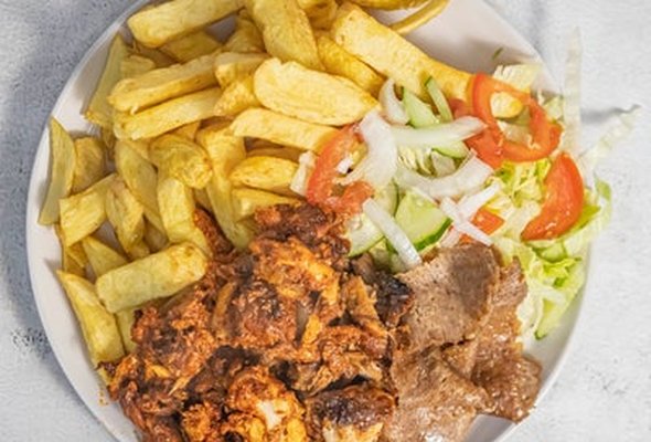 Vegan Kebab & Chips