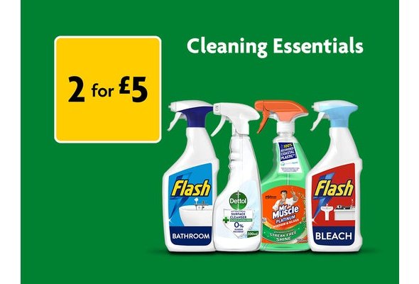 2 for £5 Cleaning Sprays