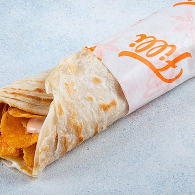 Egg & Chips Paratha Roll