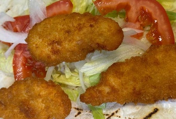 Crispy Cajun Chicken Strip Wrap Single