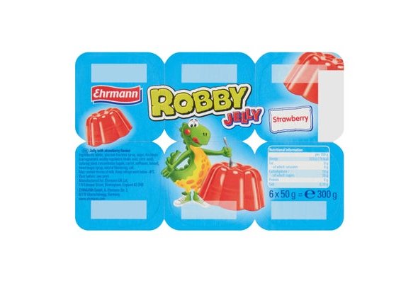 Ehrmann Robby Jelly Strawberry 6 x 50g (300g)