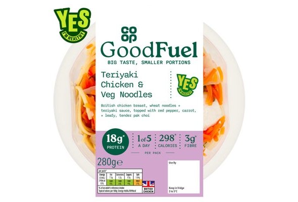 Co-op Goodfuel Teriyaki Chicken & Veg Noodles 280g