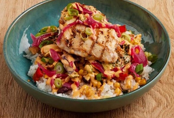 CHARGRILLED CHICKEN RICE BOWL