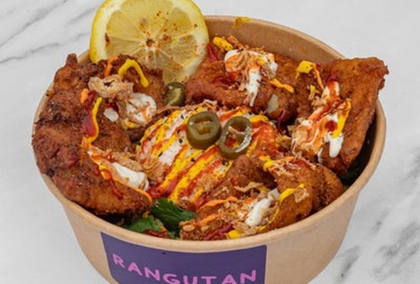 Rangutan Masala Fish and Japanese Sticky Rice Meal
