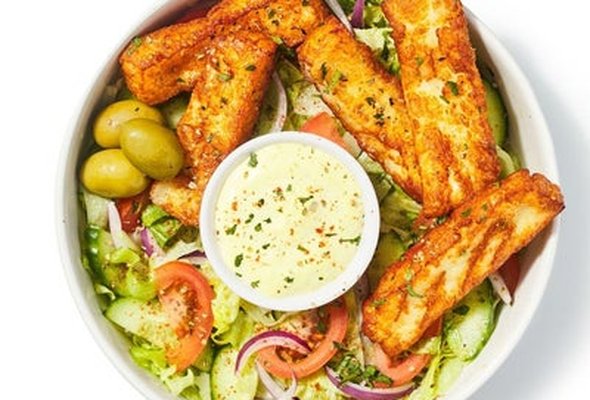 Halloumi Souvlaki Bowl