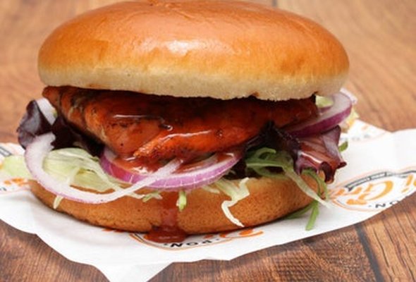 Jerk Salmon Burger