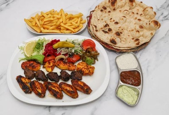 Lamb Shish, Chicken Shish, Chicken Wings