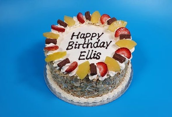 Fresh Fruit Toppings Birthday Cake R21
