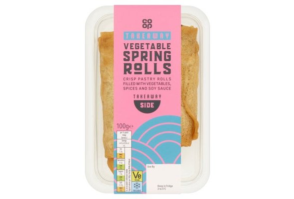 Co-op Vegetable Spring Rolls 100g