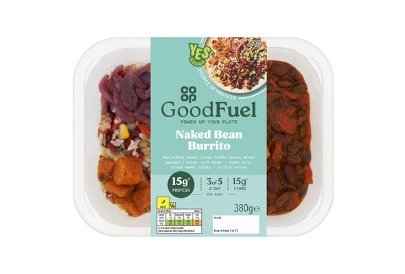 Co-op Good Fuel Naked Bean Burrito 380G