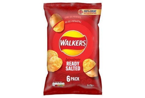 Walkers Ready Salted 6pk