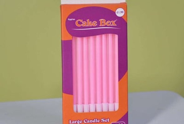 8 Pieces Pink Candles CA010