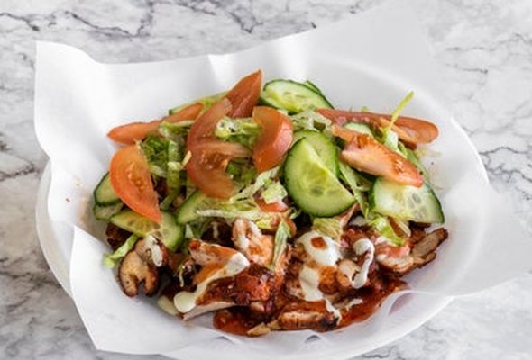 Chicken Kebab and Chips