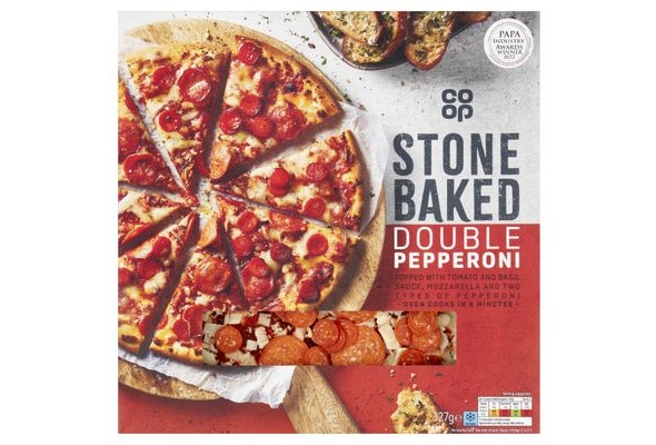 Co-op Stonebaked Double Pepperoni Pizza 327g