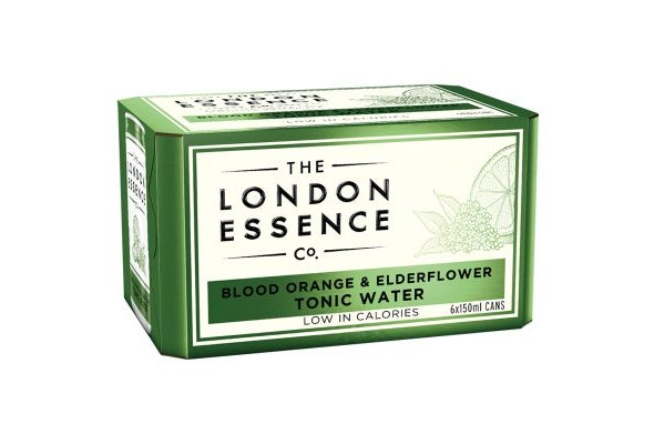 London Essence Blood Orange & Elderflower Tonic Water Cans 6 x 150ml