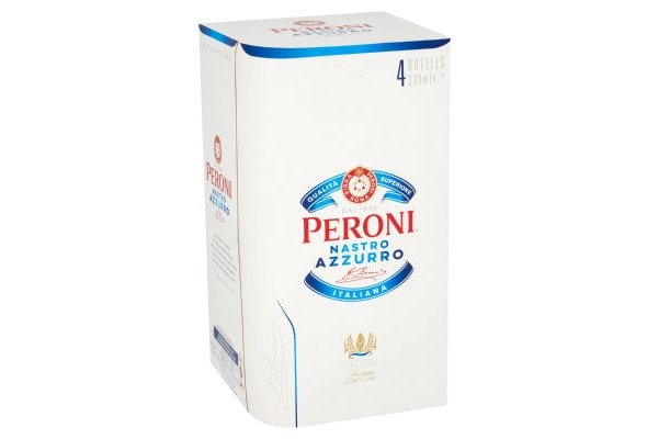 Peroni Nastro Azzurro 4x330ml ABV 5%