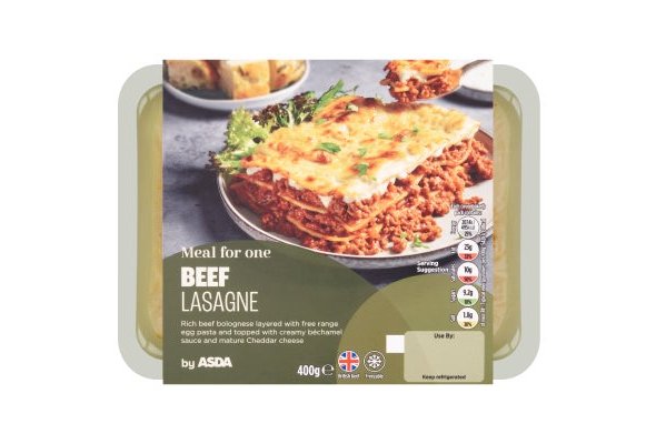 Asda Italian Inspired Beef Lasagne 400g