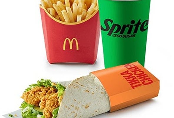 Medium Crispy Tikka Chicken Wrap Meal
