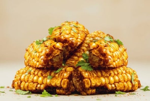 Corn on the Cob Ribs (5 Pieces) - Plus sour cream and Chive Dip