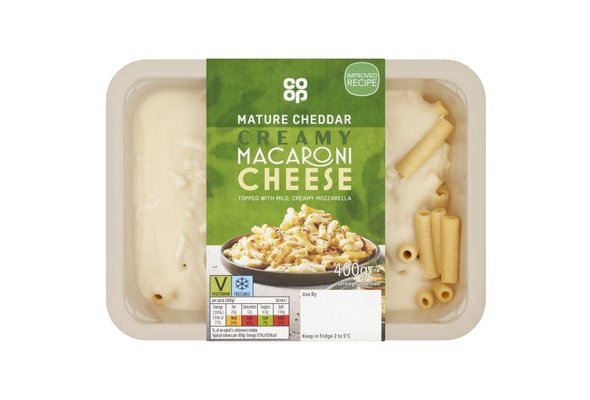 Co-op Mature Cheddar Creamy Macaroni Cheese 400g