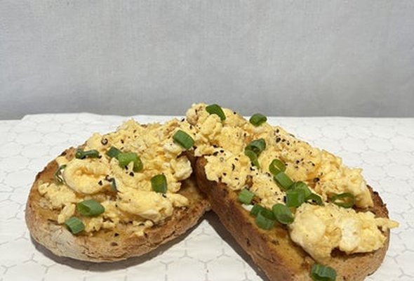 Scrambled Eggs on toast