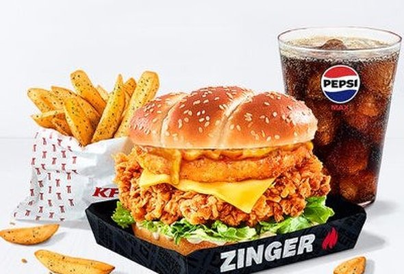Zinger Supercharger Tower Burger Meal 🔥