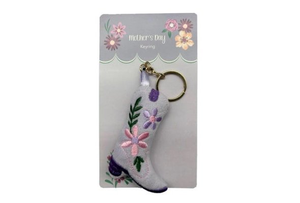 Morrisons Mothers Day Plush Cowboy Boot Keyring
