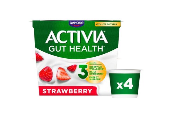 Activia Strawberry Gut Health Yoghurt Multipack 4x115g