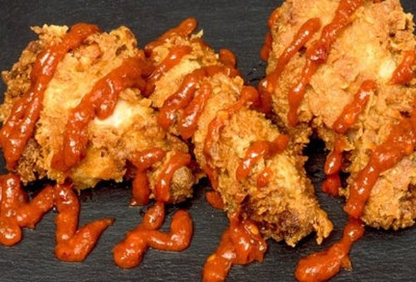 Battered 3pc Hot Wings