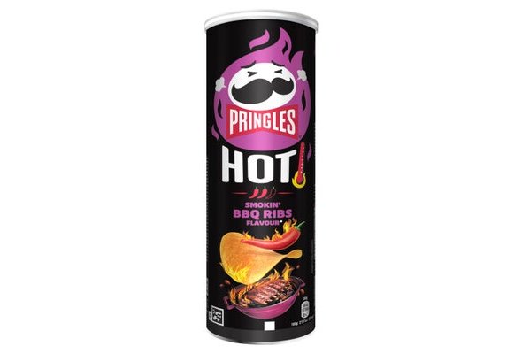 Pringles Hot Smokin BBQ Ribs Flavour 160g