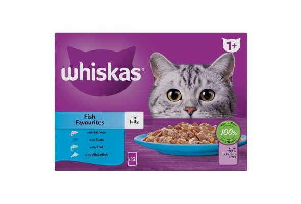 Whiskas Fish Favourites in Jelly 85g 12 pack