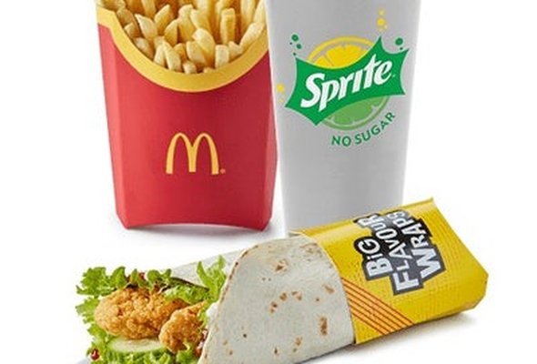 Large Crispy Sweet Chilli Chicken Wrap Meal