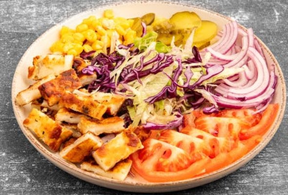 Halloumi Salad Box