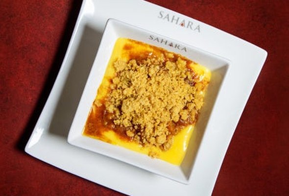 Toffee Apple Crumble with Custard