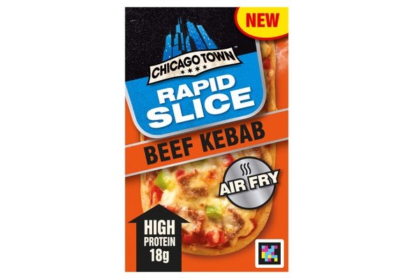 Chicago Town Rapid Slice Beef Kebab Pizza Stonebaked Crust 140g