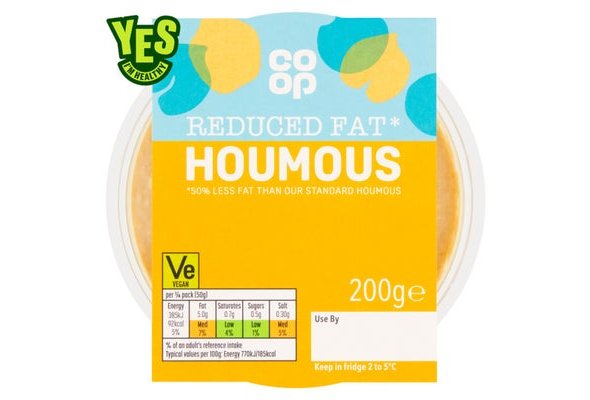 Co-op Reduced Fat Houmous 200g